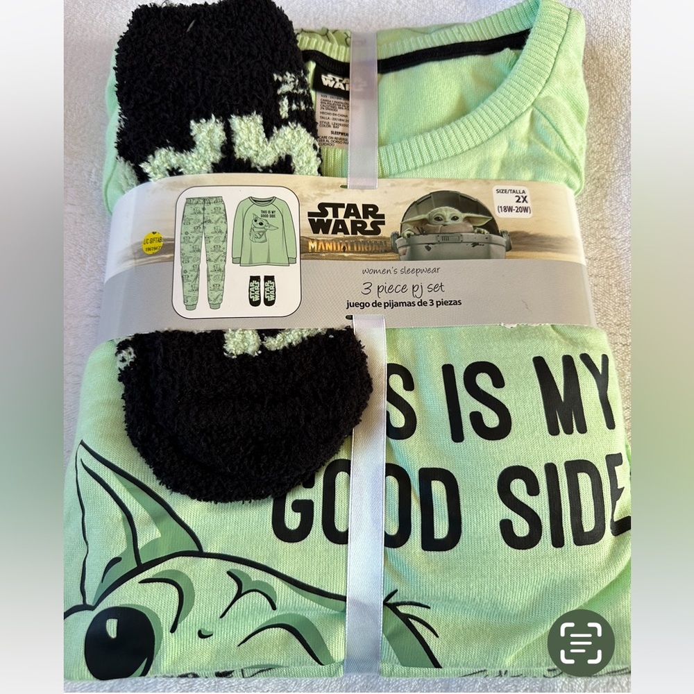 Star wars the mandalorian 3piece pajama gift set